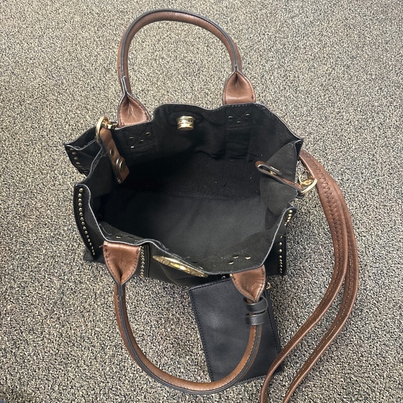 Black and gold studded purse - Picture 3 of 3